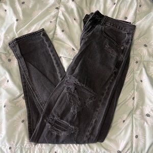 American Eagle Distressed Mom Jeans